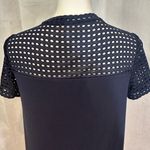 MICHAEL Michael Kors Navy Short Sleeve Top Blue Photo 5