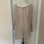 Tempo Paris New Woman’s Silk Blouse Long Sleeve Relaxed, Sz S Photo 4
