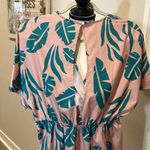 SheIn Tropical Print Romper Elastic Waist Tie Sash 5 G Photo 4