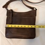 Frye Melissa Swing Dark Brown Leather Crossbody shoulder bag adjustable strap Photo 5