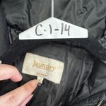 Laundry by Shelli Segal  Coat Womens‎ Medium Black Quilted Puffer Midi Photo 2