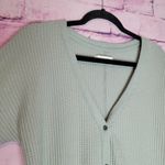 Abercrombie & Fitch  SOFT A&F COZY WAFFLE KNIT SNAP FRONT V NECK SWEATER BUNDLE L Photo 10
