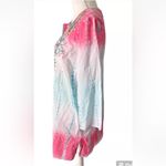 Sundance  Dreaming in Color Women's Tunic Cover up Tie Dye Beaded Size Small Photo 3
