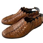 Vintage Rieker antistress sina woven leather shoe Brown Size 9 Photo 0