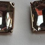 EXPRESS Gold-Tone Stud Earrings with Crystal Accents Photo 2