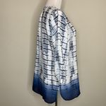 Willi Smith Patterned Blouse 3/4 Sleeve Sz Small Photo 3