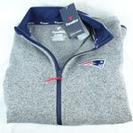 Fanatics Gray & Blue Patriots Long Sleeve Zip Up Sweater Womens Size XXL - NEW Photo 4