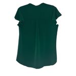 None Emerald Ruffle Sleeve Top Photo 3
