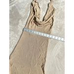 Aya Muse Tipo Mini Dress Women's XS Beige Cowl Neck Open Back Halter $650 Photo 7