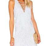 Lovers + Friends  NWT Blue Escape Lace-Up Lace A-Line Mini Dress Photo 0