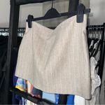 Mango Selection Pinstripe Italian Fabric Wool Micro Mini Skirt Photo 14