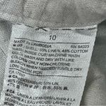 Banana Republic Ivory Linen Wide Leg Pants Women’s 10 | Coastal Beach Preppy Photo 5