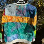 Old Navy  Patchwork Batik Print Sweatshirt Multicolor Crewneck Women’s Size L Photo 11