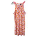 Cabana‎ Life Pink Orange Floral Sleeveless Stretch Dress Size LARGE Pockets Photo 4