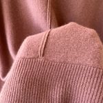 Nordstrom One Size Rib Wool Cashmere Mauve Poncho Pullover Soft Sweater Cover Up Photo 2