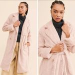 Free People New!  Cuff It Coat in pink,‎ size L Photo 3