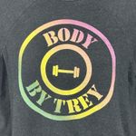 Wildfox “Body By Trey” Dark Grey Crewneck Sweatshirt Size XS Photo 8