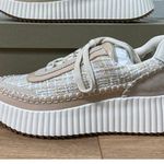 Dolce Vita Dolen Fashion Sneaker Ivory Multi Woven Knit Size 7.5/8 NIB Platforms Photo 2
