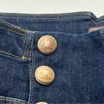J. McLaughlin  Hastings Jeans High Rise Skinny Sailor Front Gold Snaps‎ Blue 8 Photo 8