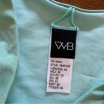 PacSun VYB Swim Shimmer High Cut Bikini Bottoms Aqua Blue Green NWT Size M Photo 2