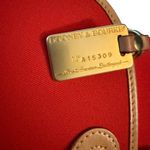 Dooney & Bourke  Vintage Cabriolet Red Small Flap Bag Purse Photo 8