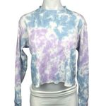 Wild Fable Multicolor Tie Dye Waffle Long Sleeve Cropped T-Shirt Top Size XS Photo 0