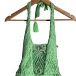 Isabella Rose Verona Neon Green Halter Lace One Piece Swimsuit Size Medium Photo 3