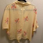 Rails Marley Eden Floral Hawaiian Print Front Tie Linen Blend Blouse Size M Photo 8