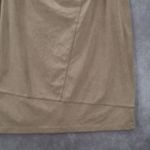 Cato Tan Pencil Buckle Faux Suede Western Zip Stretch Knee Length Skirt Plus 18W Photo 3
