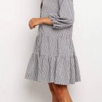 Petal and Pup  Daria Gingham Mini Dress - Black - M/L Photo 2