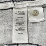 Tahari ‎ 100% Linen White Windowpane Plaid Button Up Shirt Top Women's 1X Casual Photo 6