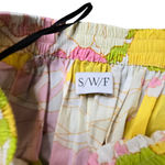 S/W/F Floral One Shoulder Crop Top Skirt Set Size: S Yellow Photo 6