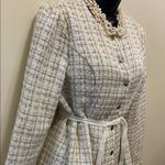 NWT RIHOAS white & gold tweed dress jacket size m Size M Photo 1