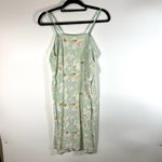 Womens Green Floral Sleeveless Tank Top Sleepshirt Night Shirt Nightgown Large Blue Photo 6