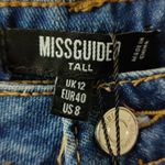 Missguided  TALL Wrath HW Split Ankle Straight Jean 8 NEW Bohemian Classic Preppy Photo 8