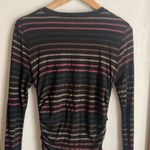 Veronica Beard Daphne Striped Metallic Long-Sleeve Dress Photo 9