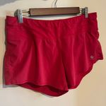 Oiselle  Shorts Running Active Red 4" Inseam Brief Liner Womens Size 8 Photo 0