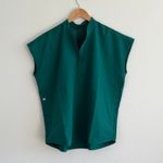 FIGS  Rafaela Oversized Scrub Top in Hunter Green, Size Small Photo 5