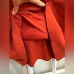 ZARA  Deep V-Neck Pinafore Bralette Orange Mini Dress Size Large L Photo 6