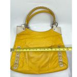 B Makowsky B. makowsky Yellow Leather Shoulder/ Handbag Photo 5