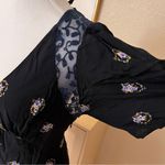 Free People Black Mockingbird Mesh Inset Mini Dress Size 2 Photo 4