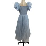 Ivy City Co. Jayne Snowflake Dress Tulle Glitter Cinderella Blue Silver Small Photo 9
