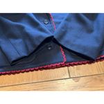 Anne Klein Jacket Blazer 100% Pure Wool Size 10 USA Crocheted Formal Career VTG Photo 12