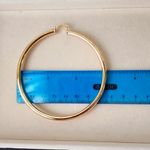 Gold Filled Large Tube Hoop Earrings Hollow and Lightweight Photo 5