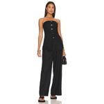 Free People  Between Us Tube Top in Black Medium Womens New strapless Tank Photo 2