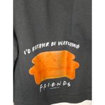 Brand New Women's Size Medium Id Rather Be Watching Friends Black Shorts Photo 2