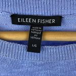 Eileen Fisher Periwinkle Blue Half Sleeve Oversized Knit Top L Photo 3