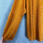 Juicy Couture top womens XXL burnt orange long balloon sleeve ribbed knit flowy Photo 2