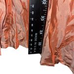 Vintage GoGo Fashion Skirt Layered Ruffle Rosette Detail Coral Peach Formal Orange Size L Photo 7