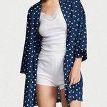 Victoria's Secret Navy + White
Lightweight Cotton Three-Piece Robe Set Photo 0